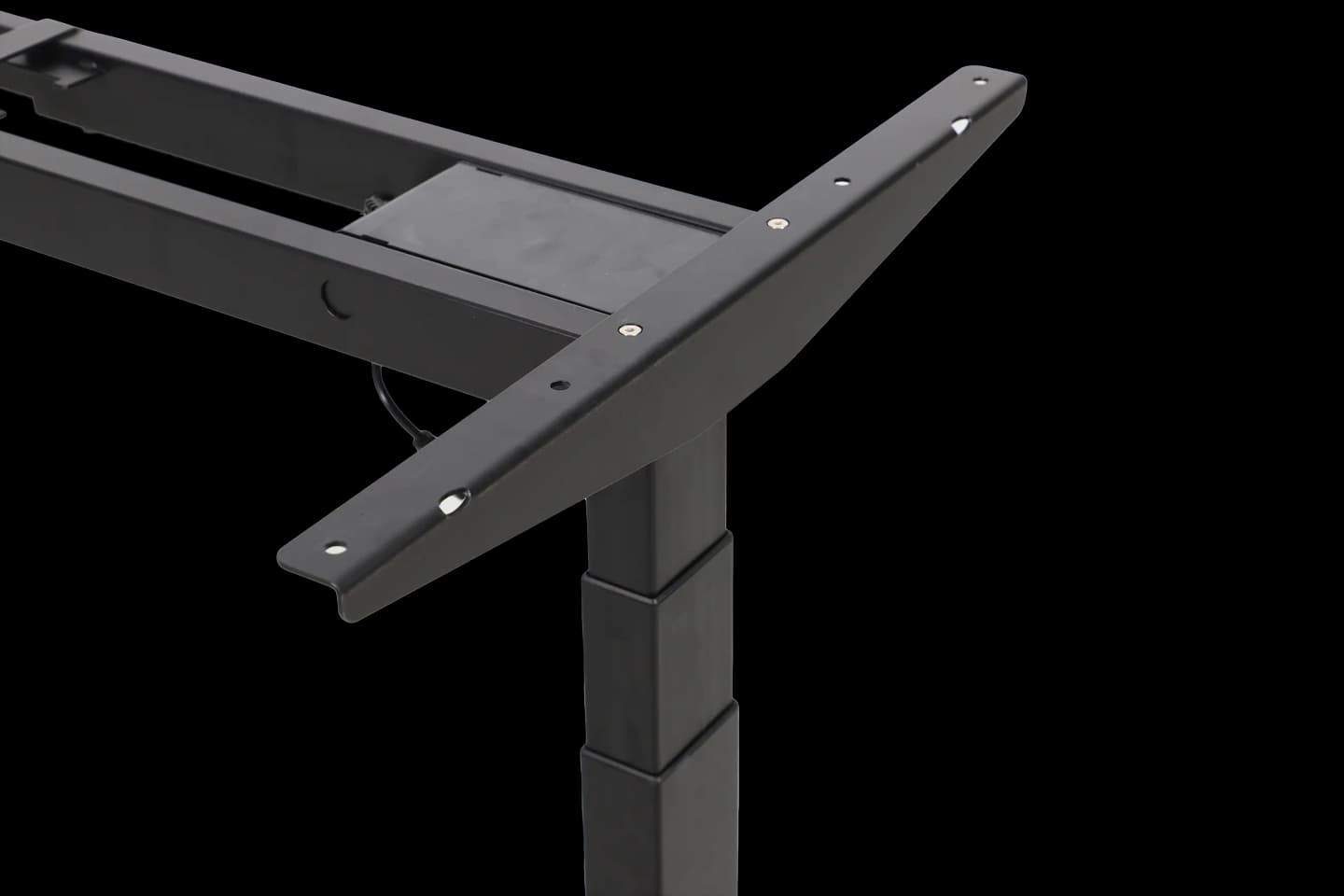 רגליים חשמליות לשולחן בצבע שחור