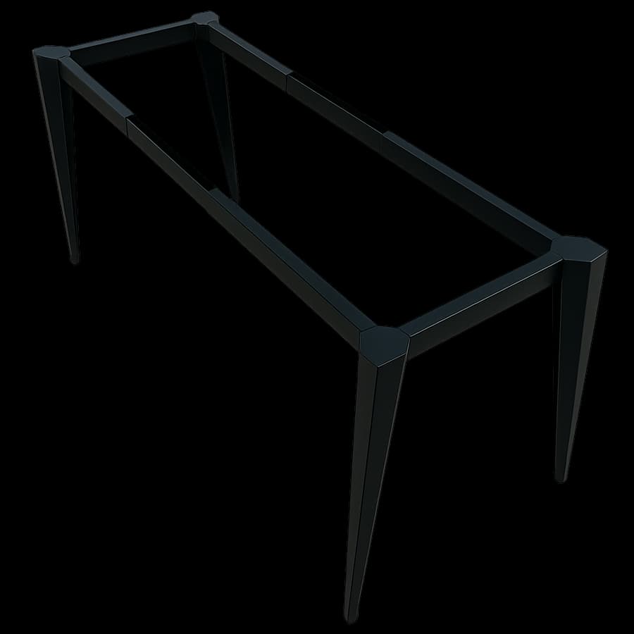 רגליים מתכת לשולחן מחשב בצבע שחור