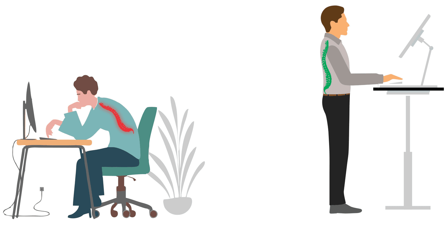 Electric adjustable desk