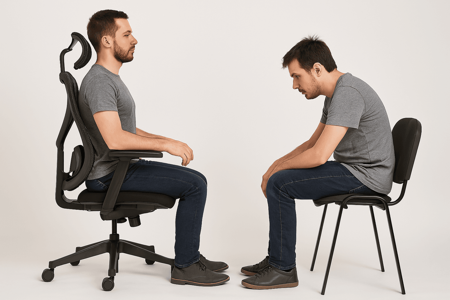 دعم الظهر مع كرسي أرغونومي