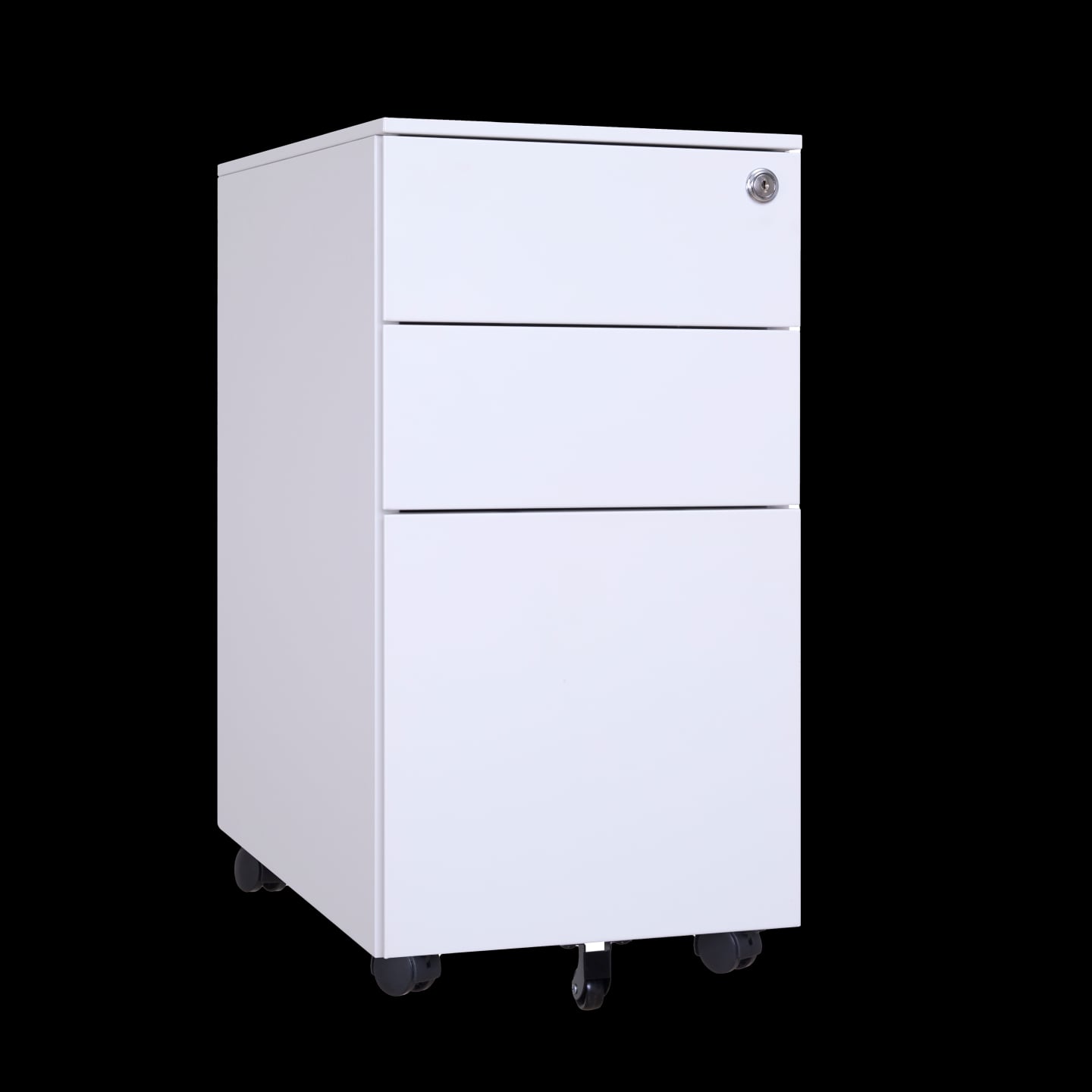 כוננית למחשב ממתכת עם מגירות