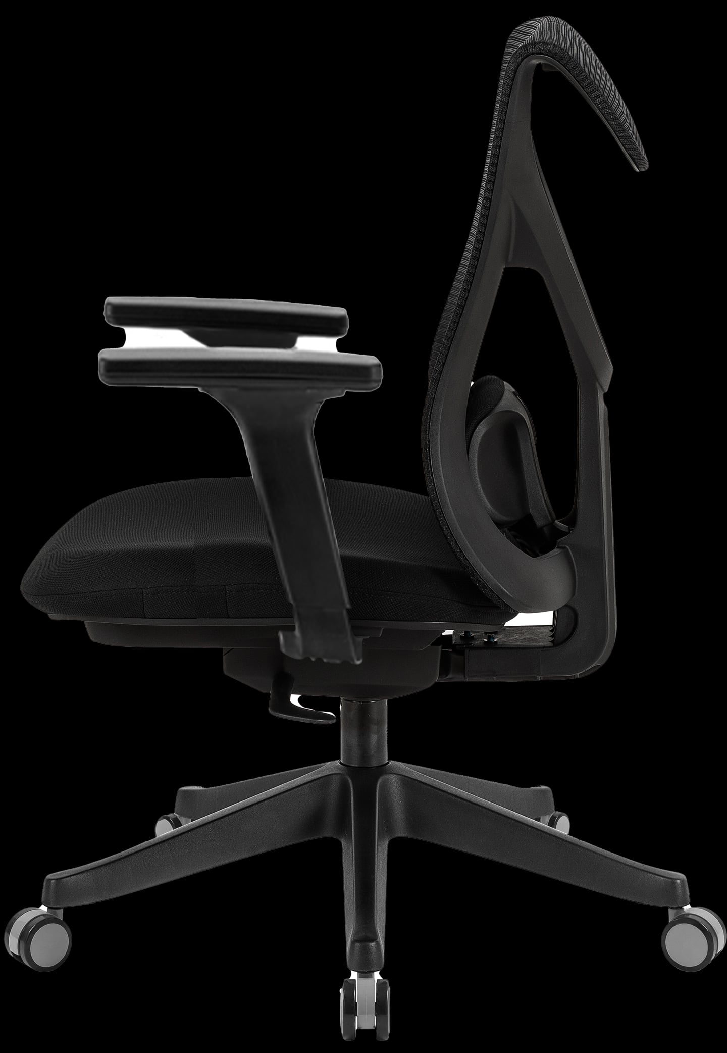 כיסא אורטופדי Scorpius X שחור עם תמיכה לגב